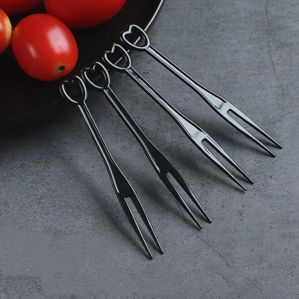 100Pcs/Set Fruit Pick Convenient Practical Food-grade Fork Multi-use Strong Construction Cake |