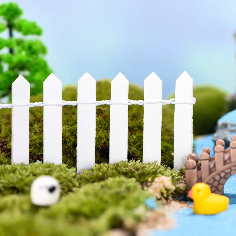 90cm Extra Long Wood Fence Extended Miniature Tiny World Decoration Mini Dollhouse Toy DIY Fairy Garden Accessory | Дом и сад