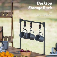3637cm hanging rack camping storage rack aluminum alloy outdoor picnic holder dropship