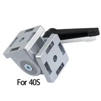 1pcs die cast zinc alloy flexible pivot joint connector with handle corner hinge for aluminum extrusion profile 40 series