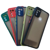 For Infinix Hot Play Case Shockproof Bumper Color Cover Frame Transparent Infinix Hot Play Case Matte Hard funda bumper