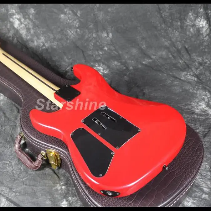 Горячая Распродажа 2021 электрическая гитара Chav фреза мост красный цвет кленовый