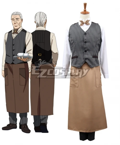 Униформа для взрослых для рождественской вечеринки в стиле Токио гуру йошимура, костюм Официанта, кофейный костюм для косплея, E001