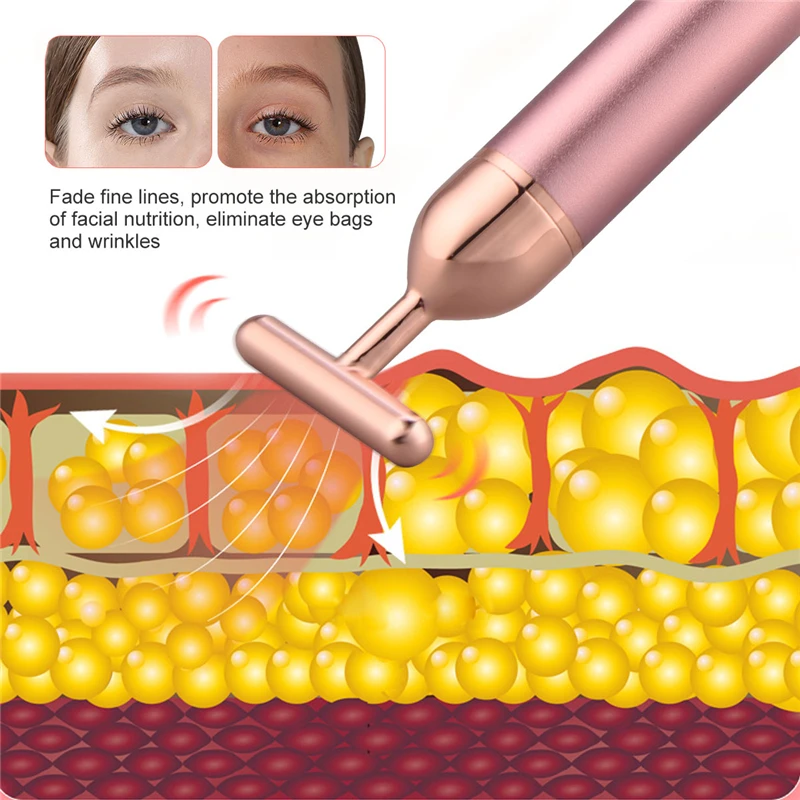 3 в 1 Электрический нефритовый массажный ролик розовый КВАРЦЕВЫЙ массажер для