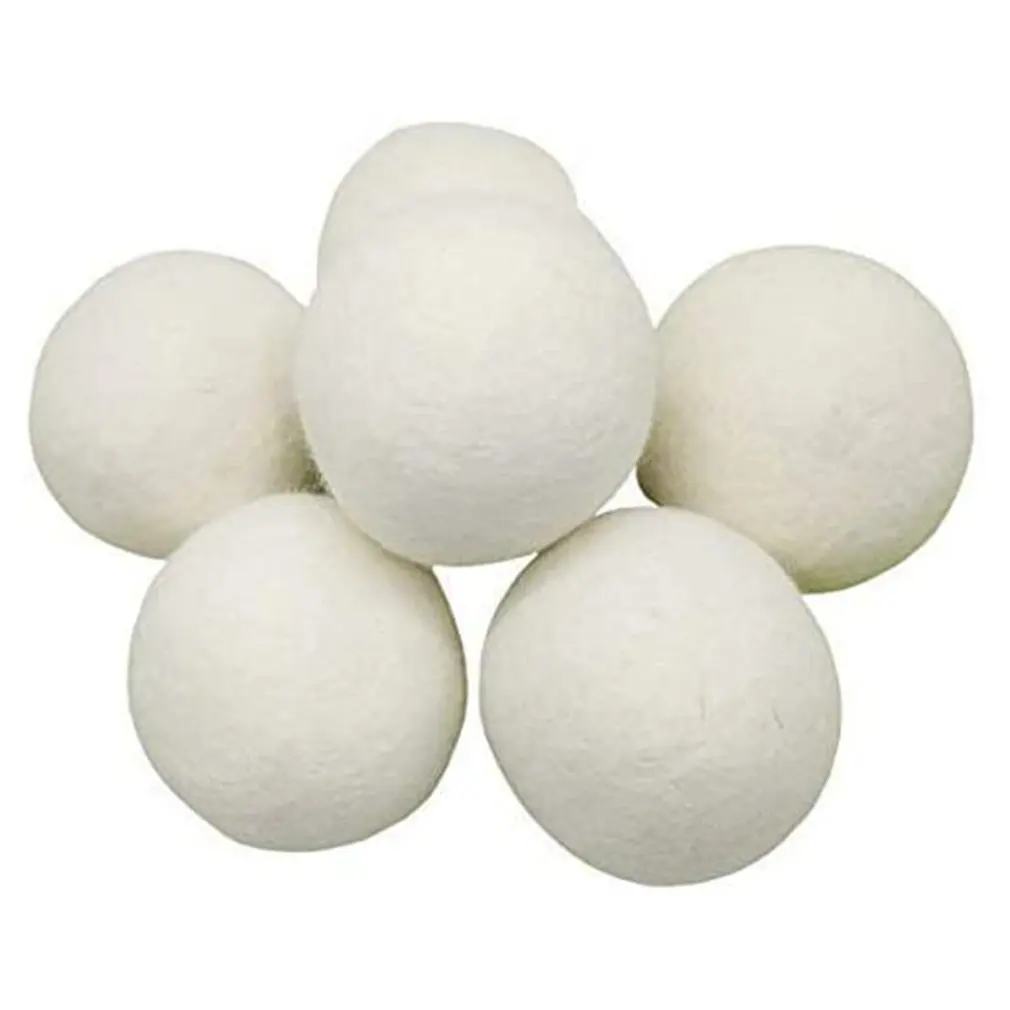 

Pack Of 6 Reusable XL Organic Wool Drying Balls For Bedding, Drying Bed Sheets, And New Zealand Wool To Speed Up Time