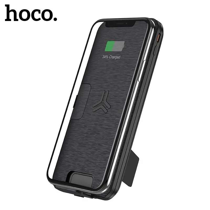 Беспроводное зарядное устройство hoco QI 10000 мАч QC3.0 + PD 18 Вт быстрое USB внешний