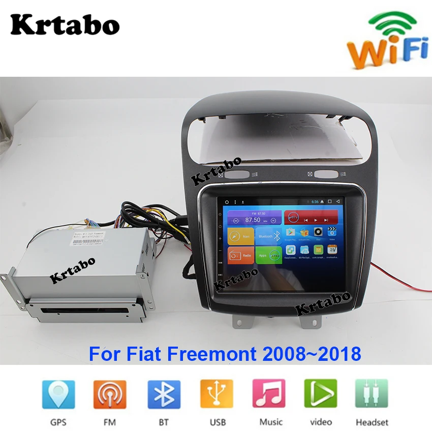 Автомобильный радиоприемник Android мультимедийный плеер для Fiat Freemont 2008 ~ 2018
