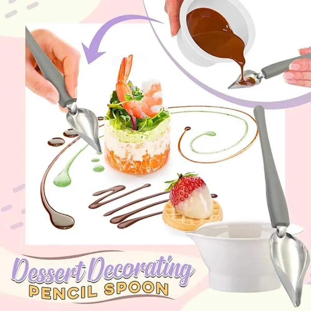 DIY ложка для шоколада десертная декора фильтрующие ложки украшения торта
