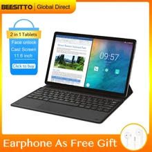 New 11.6 Inch 2 in 1 Tablet PC Android 8.0 OS MT6797 10 Cores Gaming PC Tablets 128GB ROM 4G LTE tablette планшет GPS Laptop
