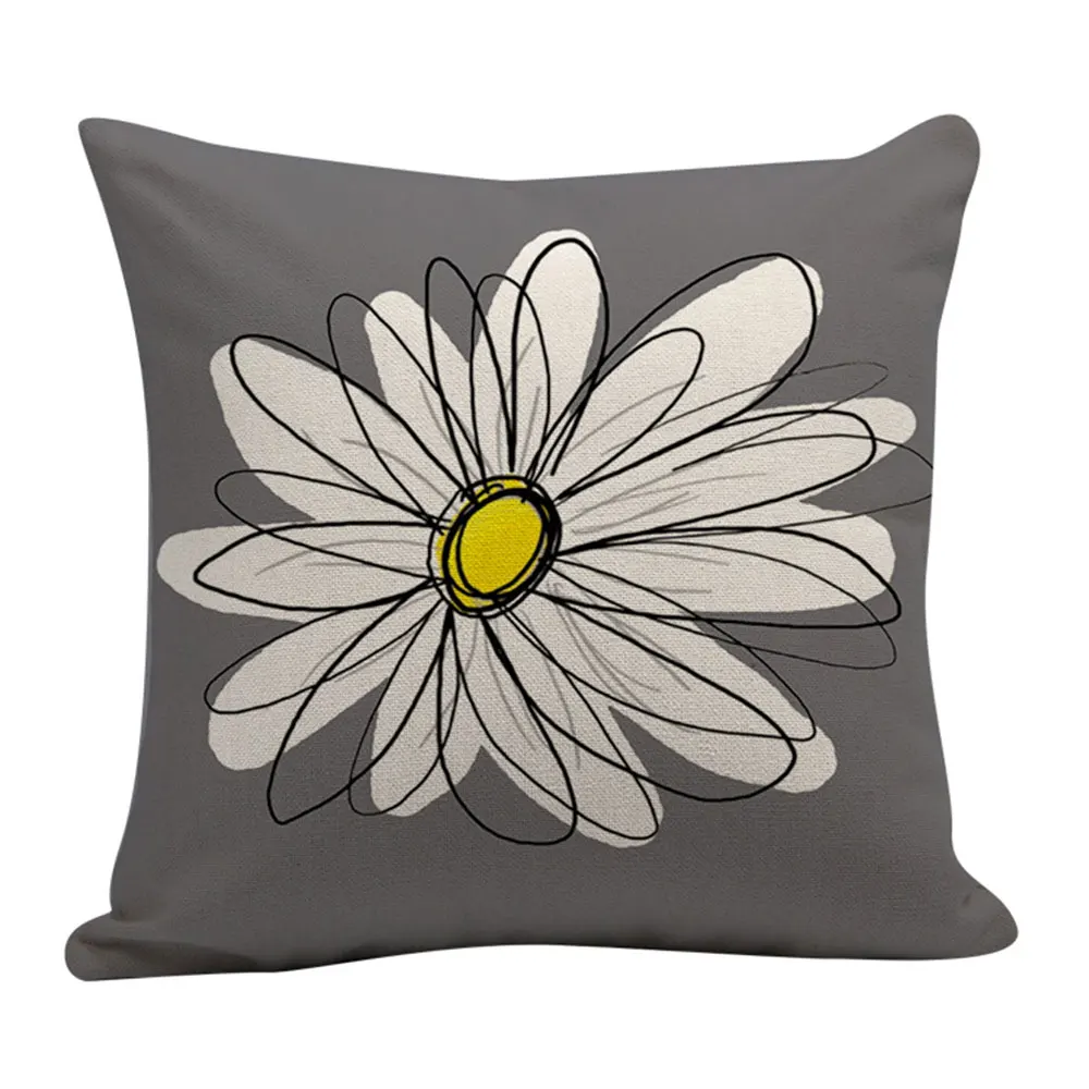 Подушка серая серия букв Рисунок короткая плюшевая наволочка цифровая печать