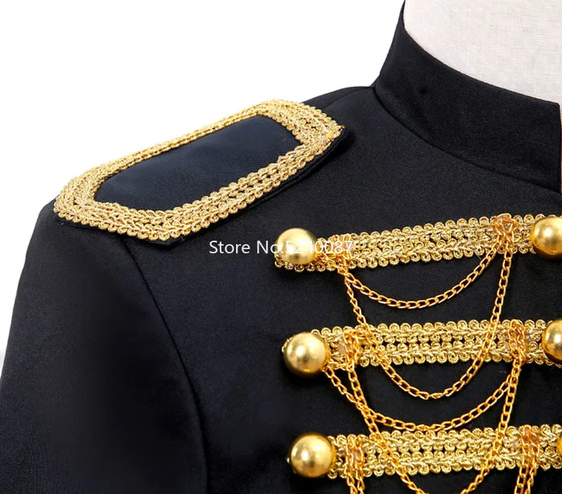 Европейский принц благородный рыцарь мужские куртки военная униформа ночной