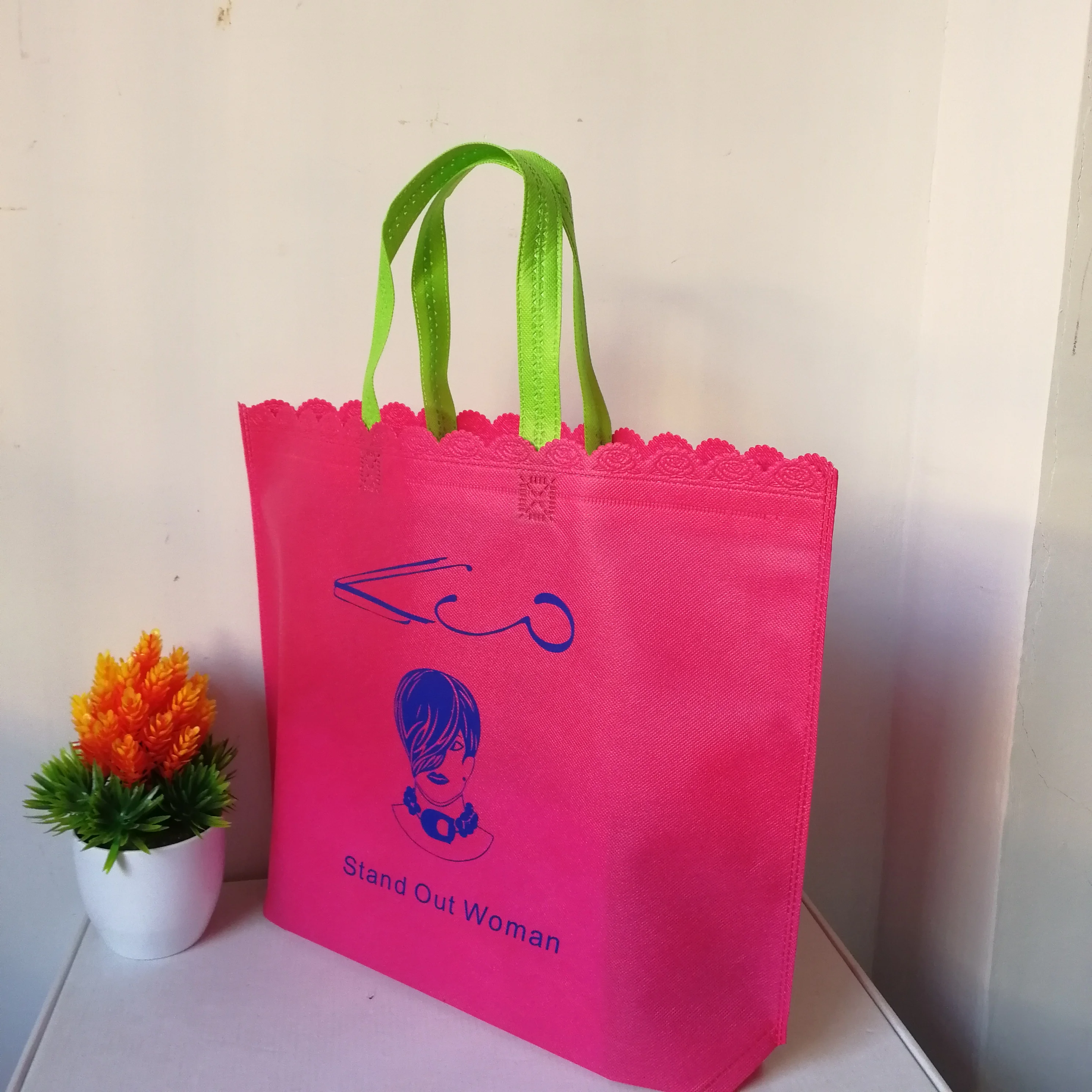 Оптовая продажа 500 шт./лот новая печать на заказ Нетканая сумка для покупок