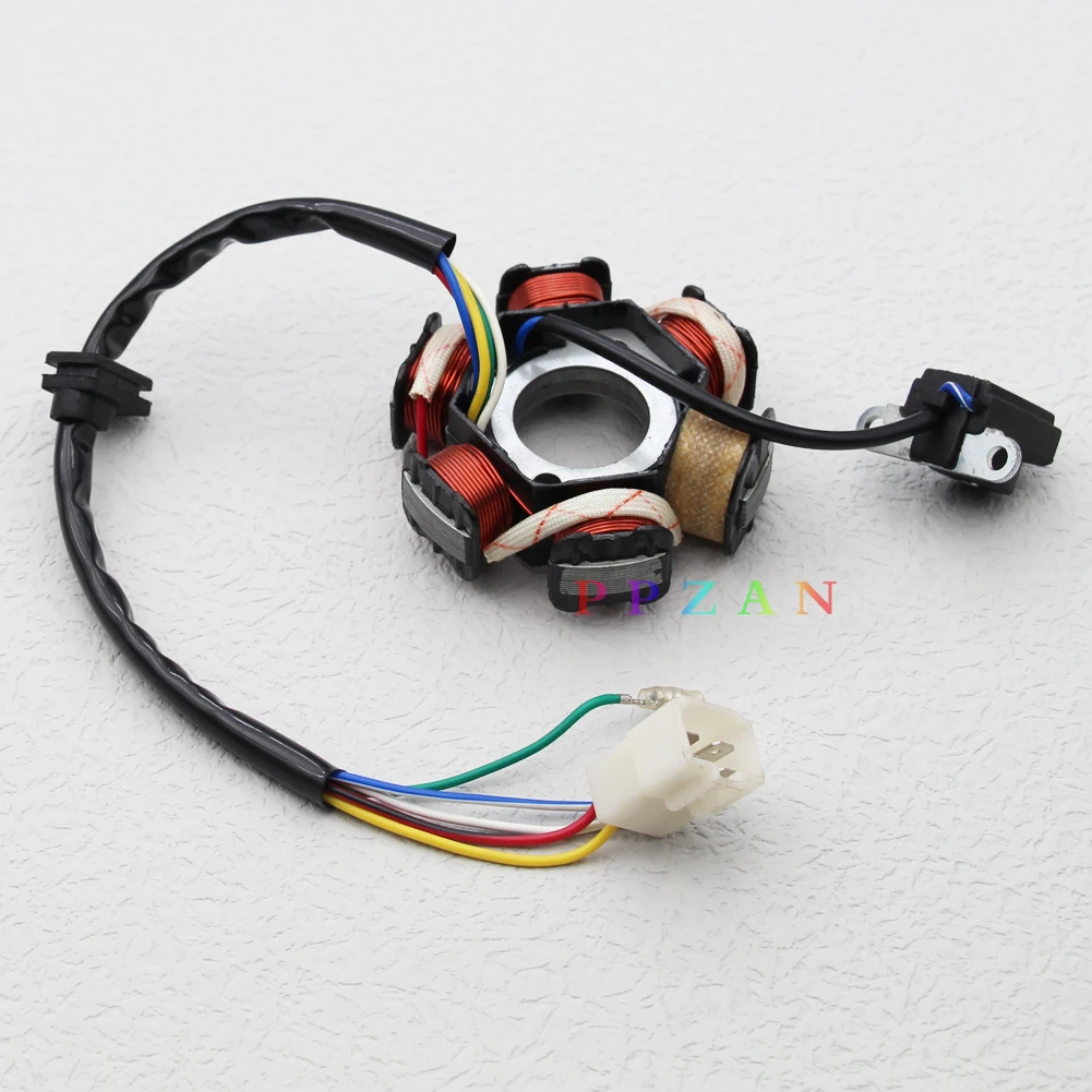 6 катушек Магнитный Статор для китайского мотоцикла 50 куб. См 70 90 110 125 ATV Go Kart