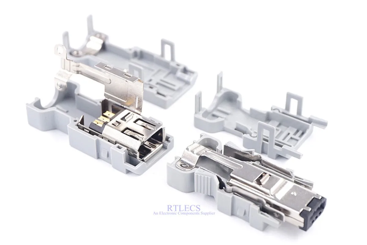 5 шт. DIY Firewire IEEE 1394 разъем штекерные гнезда 6-позиционный паяльный 6-контактный