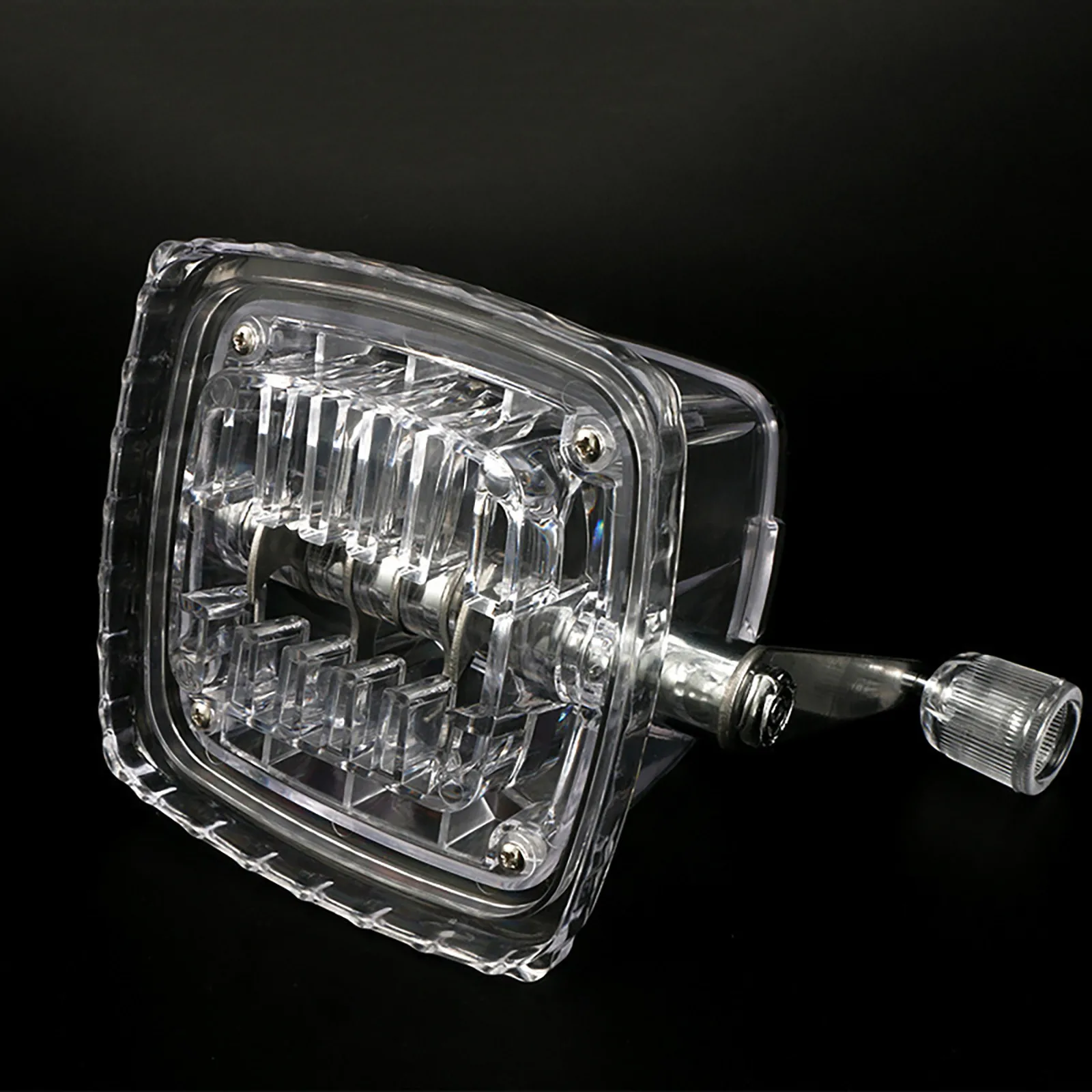 Бытовая многофункциональная Маленькая прозрачная ручная дробилка для льда и