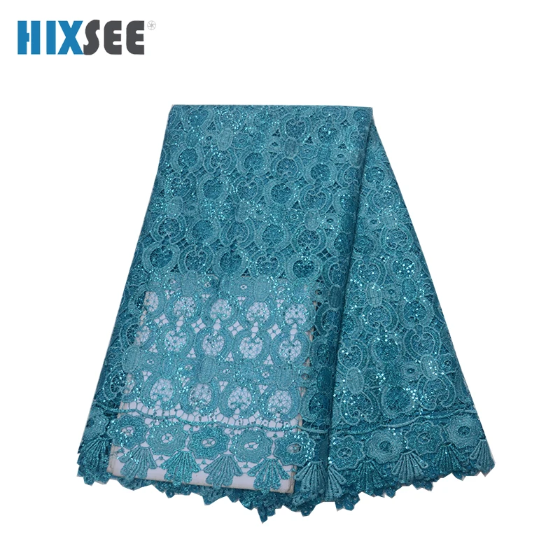 Зеленые Африканские кружевные ткани высокого качества с новейшей модой красивые