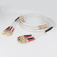 nordost odin2 silver plated hifi speaker cable biwire speaker cable gold plated y spade to y spade plug hifi speaker audio cable