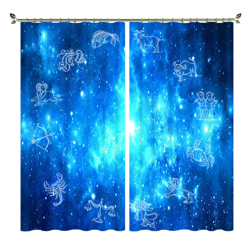 Космическая планета черная дыра личности 3D затемненные шторы на карту