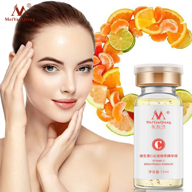 

MeiYanQiong VITAMIN C BRIGHTENING ESSENCE Acne Cleaning Lotion Serum Acne Treatment Cream Pore Repair Anti Anging Serum 12ml