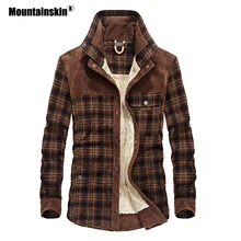 Mountainskin Men's Warm Jacket Fleece Thick Army  Coat Autumn Winter Jacket Men Slim Fit Clothing Mens Brand Clothing SA831