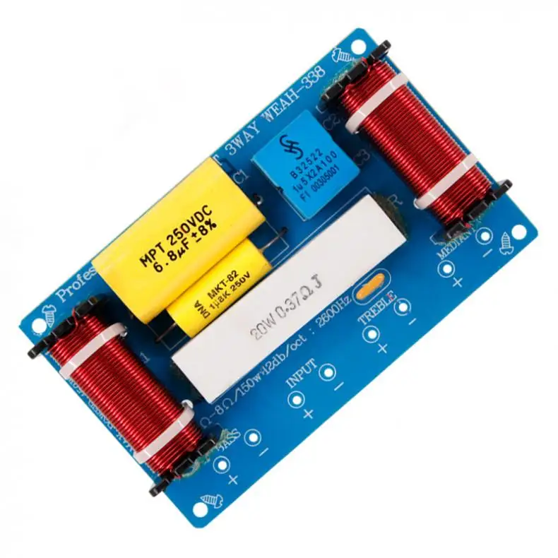 120 Вт динамик 3 полосный аудио Частотный разделитель громкий блока кроссовер