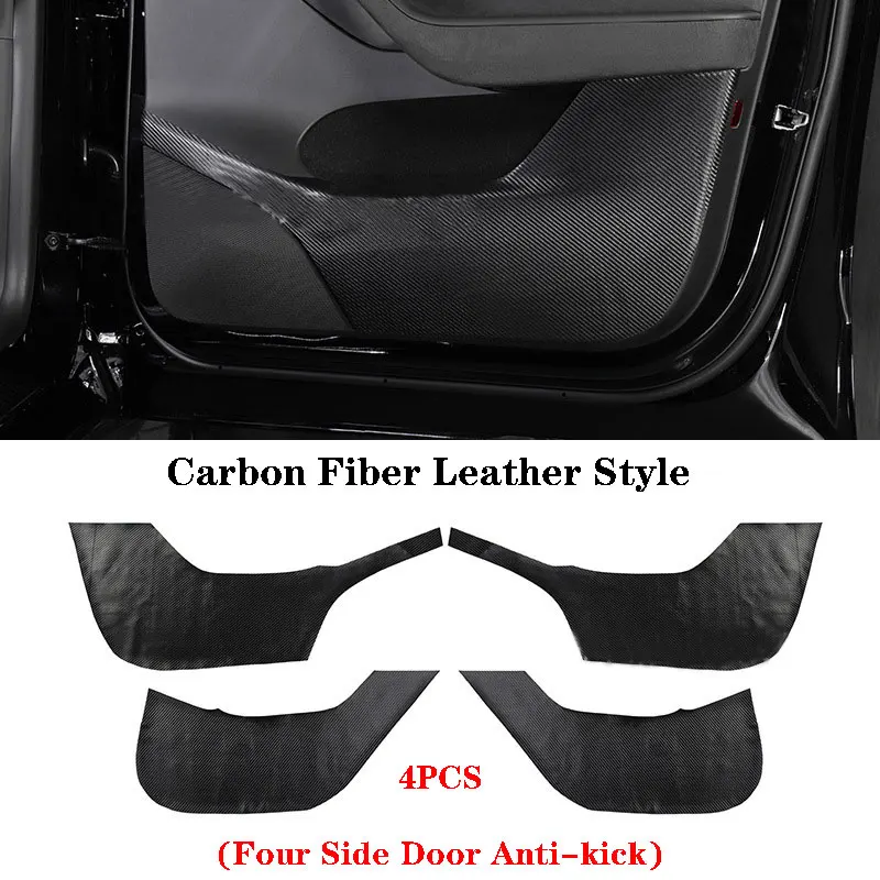 Invisible Car door Sill Anti Kick Leather Pad Protection For Tesla Model Y Side Edge Film Protector Stickers