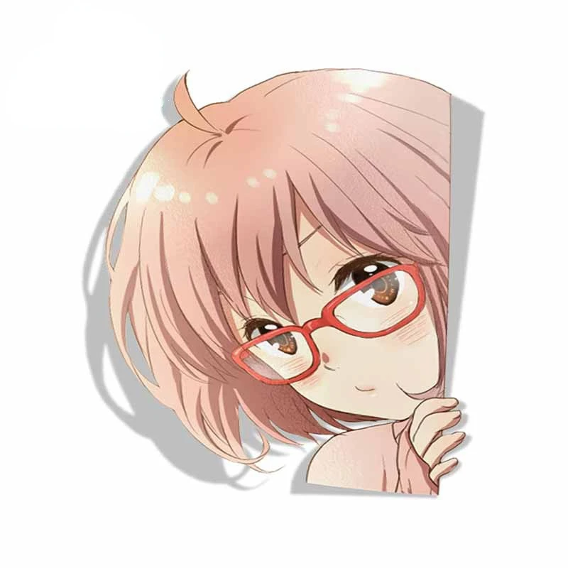 

Anime Big Head Vinyl Car Sticker JDM Window Trunk Decal Car Accessories Custom Printing Fashion Waterproof Decal Kk13*12cm
