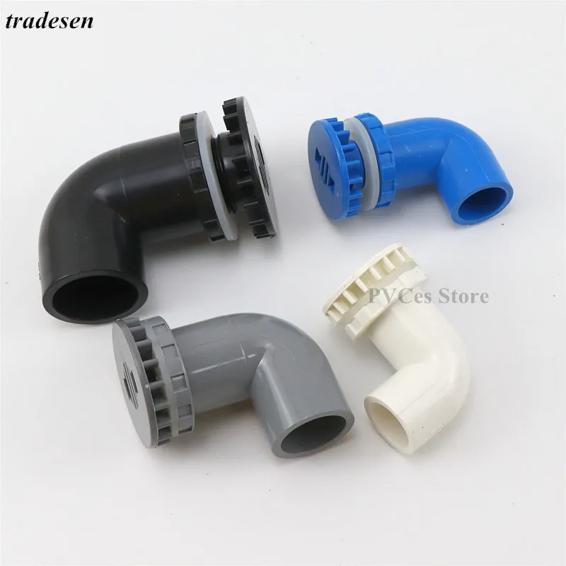 

Труба из ПВХ с углом 90 °, 1 шт., сливные соединения для аквариума, трубки для подачи воды для домашнего творчества, фитинги, дренажные соединит...
