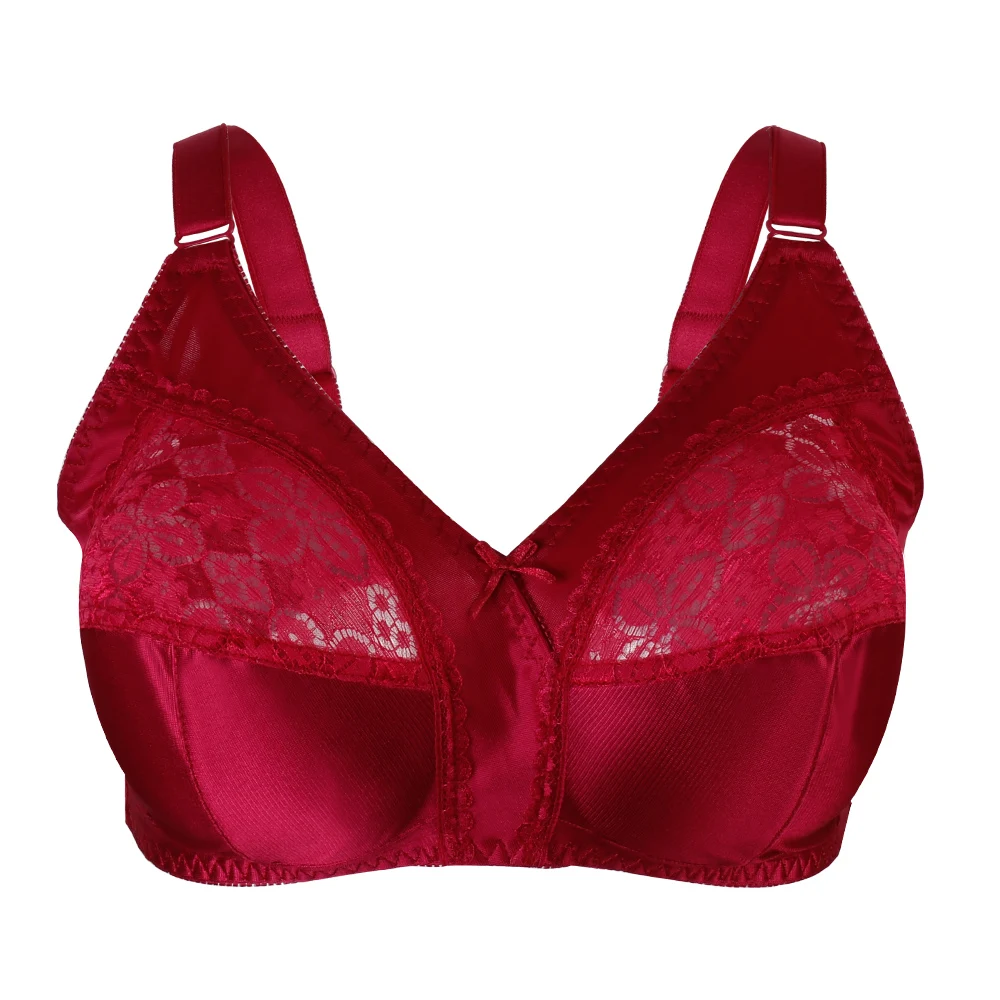 TELIMUSSTO красный кружевной бюстгальтер с полной чашкой большого размера женское