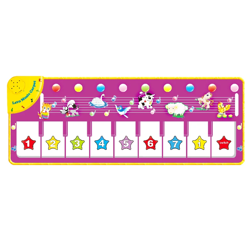 1333 piano mat 100x36 см мультяшный музыкальный коврик с 8 звуками животных детский игровой коврик для Пианино музыкальный инструмент обучающие игрушки для детей - Цвет: 1333 piano mat