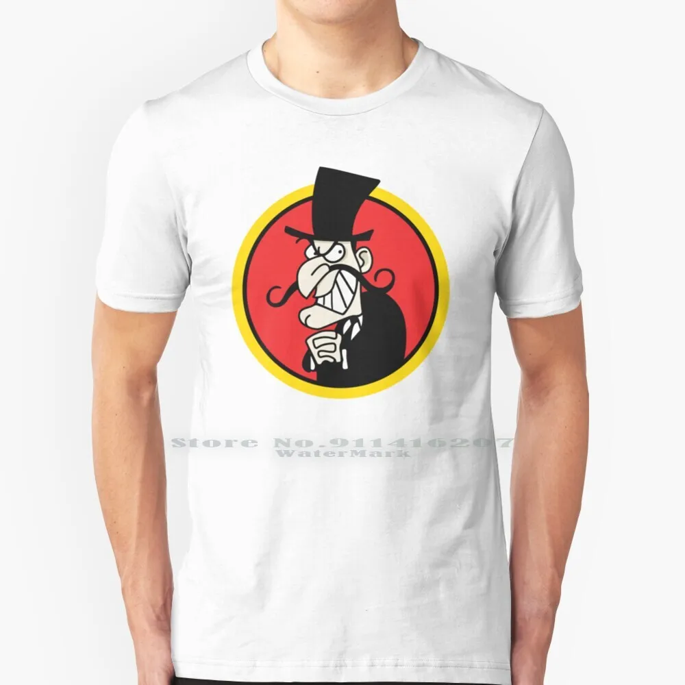 Футболка Whiplash Snidely 100% чистый хлопок винтажный стиль и His Fiendish Friends|Мужские