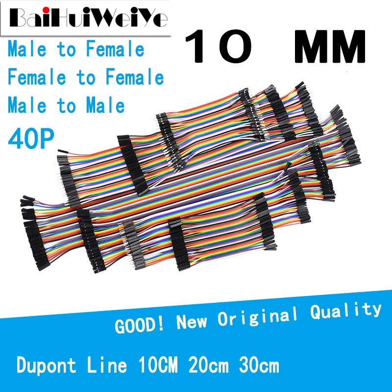 

40-120PCS Dupont Line 10CM 40Pin Male to Male Male to Female and Female to Female Jumper Wire Dupont Cable for Arduino DIY KIT