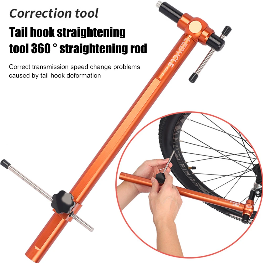 

Bicycle Derailleur Hanger Rotatable Bike Tail Hook Ranging Tool Alignment Gauge Measure Straighten Tools