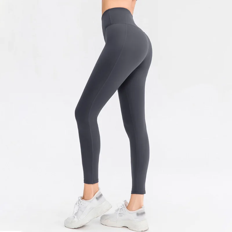 

NORMOV Solid Women Leggings High Waist Elastic Quick Dry Slim Jeegings Fitness Push Up Breathable Leggings Feminina