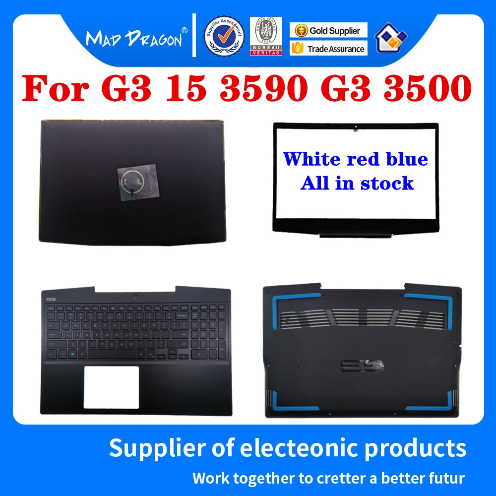 

Новый C6JN0 0C6JN0 JRPM2 0JRPM2 423VH 0423VH для Dell G3 15 3590 G3 3500 Нижняя крышка Корпус Корпуса корпуса шкафа