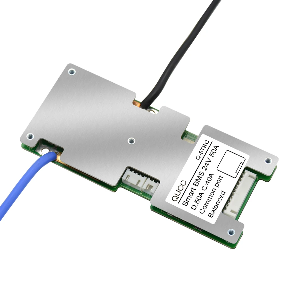 Комплект батарей Qucc Smart BMS 7S 6S 8S 24V 10S 36V bluetooth bms 20A 30A 40A 50A UART RS485 для 3 7 V Li ion Lipo 2
