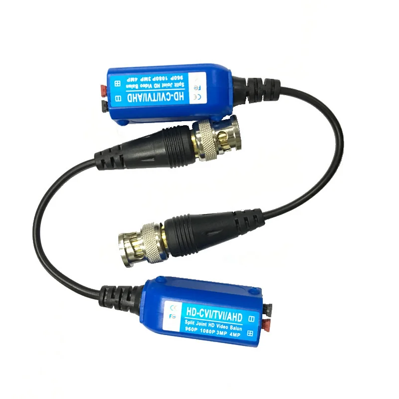 HD CVI/AHD/TVI twisted BNC CCTV passive transceiver Cat5 UTP video Balun IPC for 2MP 3MP 4MP 210C In the 200M Range | Безопасность и