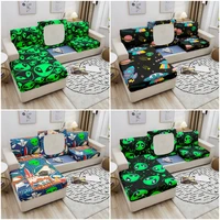stretch sofa seat covers for living room cartoon alien printed sofa seat cushion cover elastic pets kids furniture protector