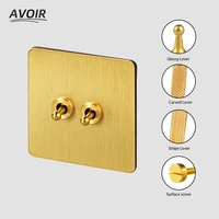 avoir golden carved toggle switch usb wall electrical socket intermediat light switches french eu standard plug outlets 16a 220v