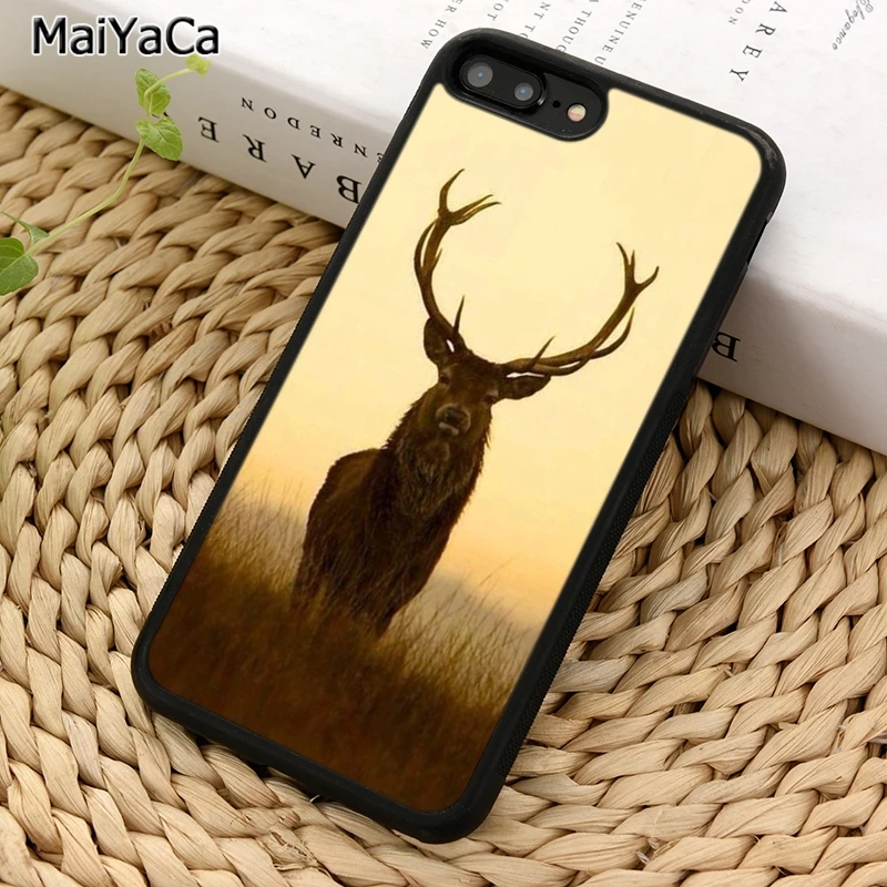 Чехол MaiYaCa для телефона с оленем и iPhone 5 6 7 8 plus 11 12 Pro X XR XS Max Samsung Galaxy S7 S8 S9 S10|Бамперы| |