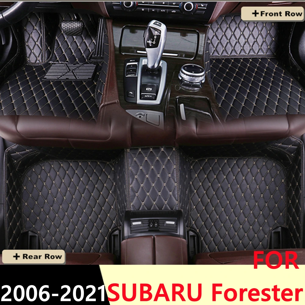 

SJ ALL Weather Custom Fit Car Floor Mats Front & Rear FloorLiner Styling Auto Parts Carpet Mat For Subaru Forester 2006 07-2021