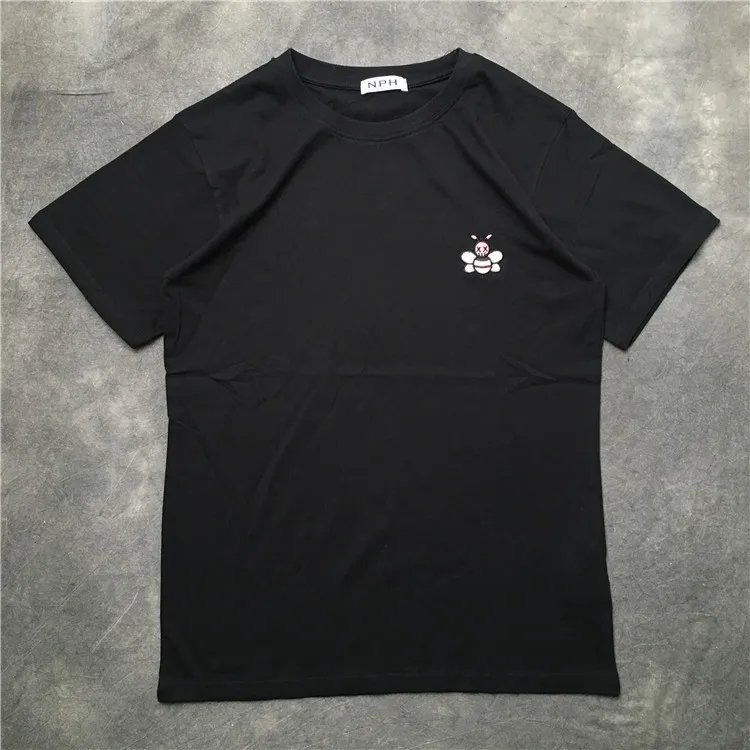 

Embroidery parkour New 2020 bee gentleman T Shirts T-Shirt Hip Hop Skateboard Street Cotton T-Shirts Tee Top kenye S-XXL #K46