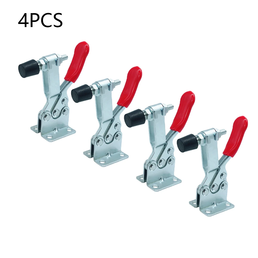 

4X GH-201B Toggle Clamp Quick Release Hand Tool Holding Capacity 90Kg 4 X Toggle Clamps Metalworking Equipment