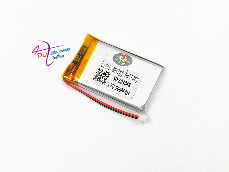 JST 1 5 мм 2pin 603048 партия 10 шт 3 7 V 900mAh LiPo литиевая полимерная аккумуляторная батарея