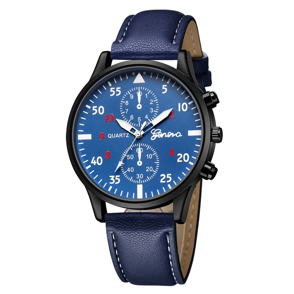 Leather Strap Vintage Men Quartz Watches Simple Casual Black Wrist Watch Mens Relogio Masculino montre homme reloj deportivo Hot images - 6