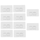 Крючки Пластиковые водонепроницаемые для кухни, ванной комнаты, 10 шт., настенные крепкие клейкие крючки для наклейка на полку