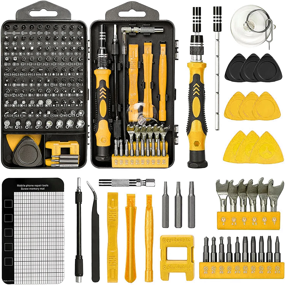 

138 In1 Precision Screwdriver Sets Diy Repair Kit, Screwdriver Tool Kit Suitable，with Mini Wrench And Stripped Screw Remover.