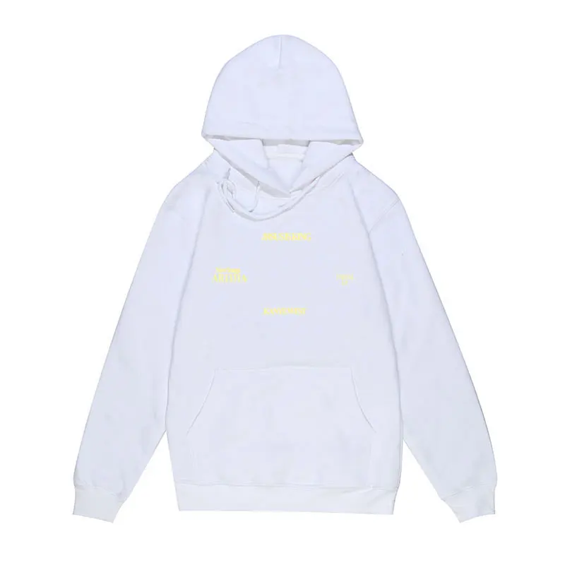 Винтажная толстовка с капюшоном принтом Иисуса Кинг Канье Уэста мужская и