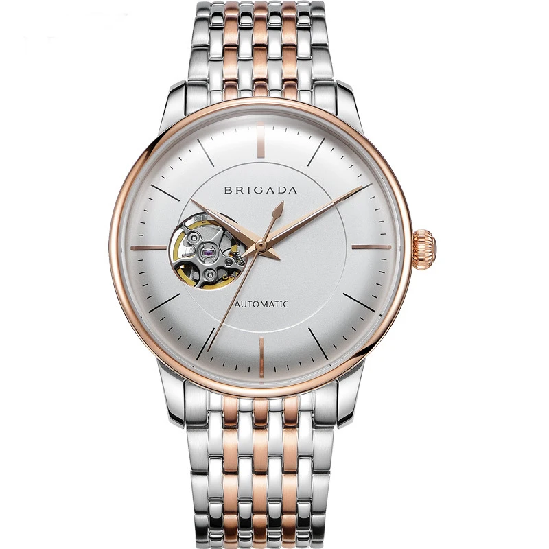 Модные автоматические мужские часы сапфировое стекло водонепроницаемость 50 м