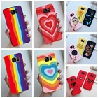 Мягкий силиконовый чехол Love Heart для SAMSUNG Galaxy S7, G930F, S7 EDGE, G935F, задняя крышка, милый модный чехол для телефона с рисунком, оболочка, бампер
